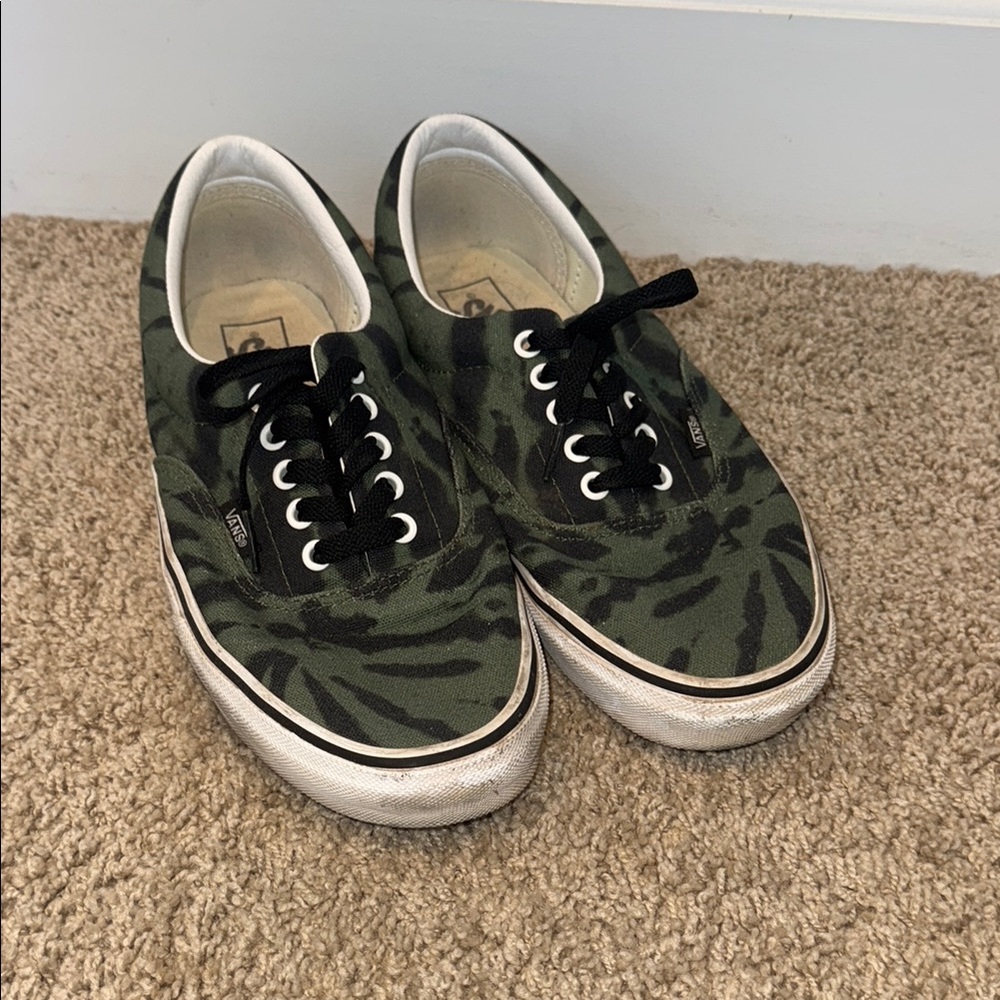 Vans Green Tie-Dye Sneakers